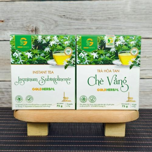 Cao Khô Hoà Tan Chè Vằng Gold Herbal (Hộp 15 gói x 5g)