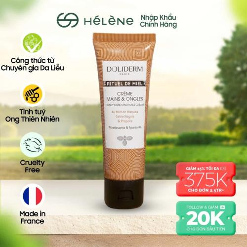 Kem Dưỡng Da Tay Và Móng Sữa Ong Chúa Doliderm Rituel de Miel - Pháp - 50ml
