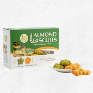 Bánh Hạnh Nhân Trà Xanh Phô Mai Tiến Anh 350g – Đặc Sản Chợ Mới