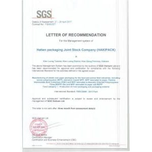 Công Ty Cổ Phần Bao Bì Hà Tiên